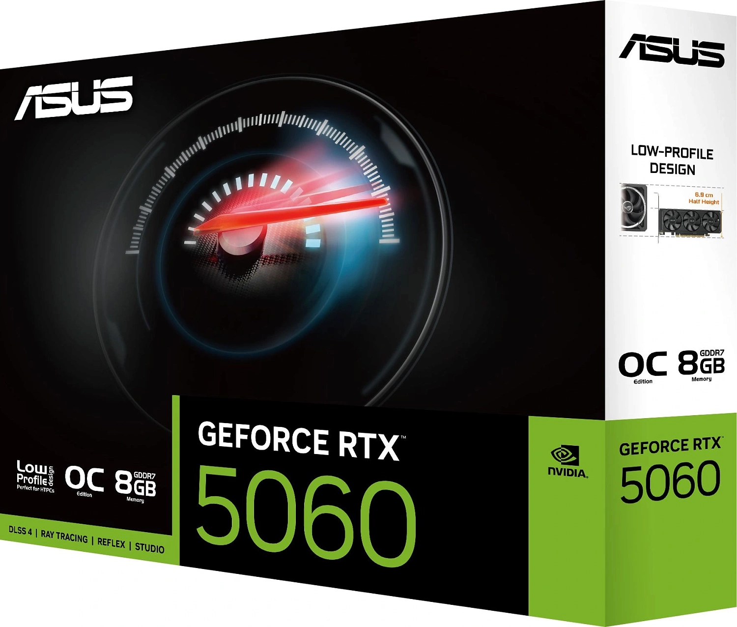 Видеокарта Asus PCI-E 4.0 RTX5060-O8G-LP-BRK NVIDIA GeForce RTX 5060 8Gb 128bit GDDR7 2550/28000 HDMIx1 DPx3 HDCP Ret