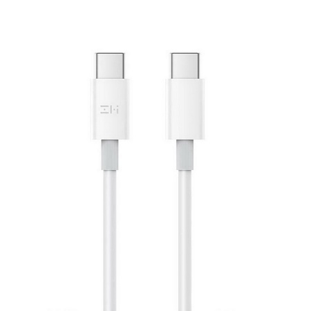 USB-кабель USB-C to USB-C cable 5A (1.5m) white 100W (ZMKAL08ECNWH)