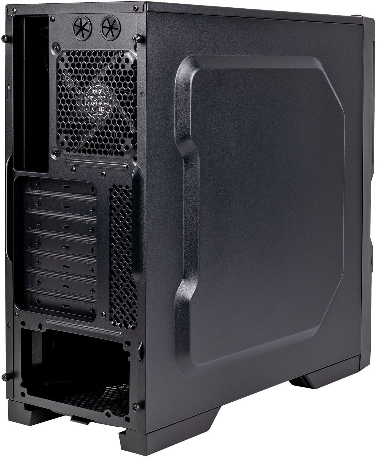 Корпус Hiper Combat черный/камуфляж без БП ATX 3x120mm 1xUSB2.0 1xUSB3.0 audio bott PSU