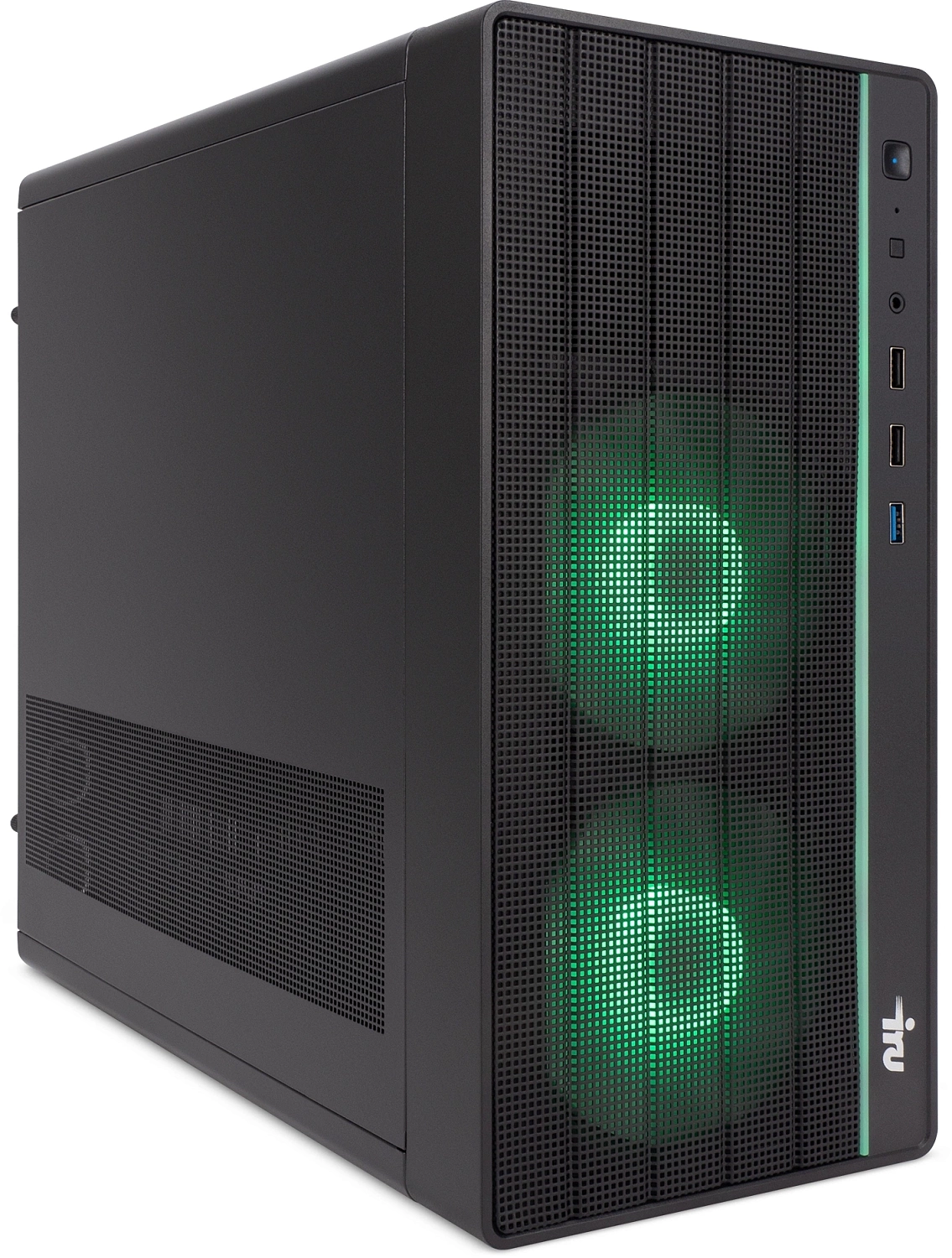 ПК IRU Game 510H6SEA MT i5 12400F (2.5) 32Gb SSD512Gb RTX4060 8Gb Free DOS GbitEth 500W черный (2023179)