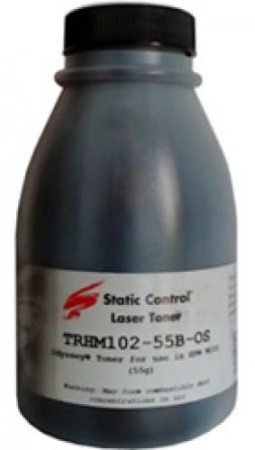 Тонер Static Control TRHM102-55B-OS черный флакон 55гр. для принтера HP LJ M104/M132