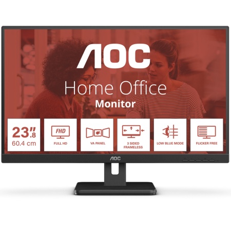 Монитор AOC 24" 24E3UM черный VA LED 4ms 16:9 HDMI M/M матовая 300cd 178гр/178гр 1920x1080 75Hz VGA DP FHD USB 4.43кг