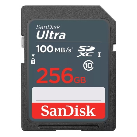 Карта памяти SanDisk Ultra 256GB SDXC Memory Card 100MB/s