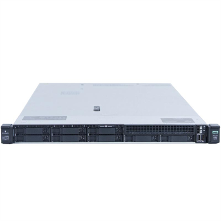 Сервер HPE ProLiant DL360 Gen10 8SFF/no:CPU,Mem,HDD,DVD,PSU,HS,Fan/S100i(SATAonly/RAID 0/1/5/10)/iLOstd/4x1GbEth-Emb/EasyRK