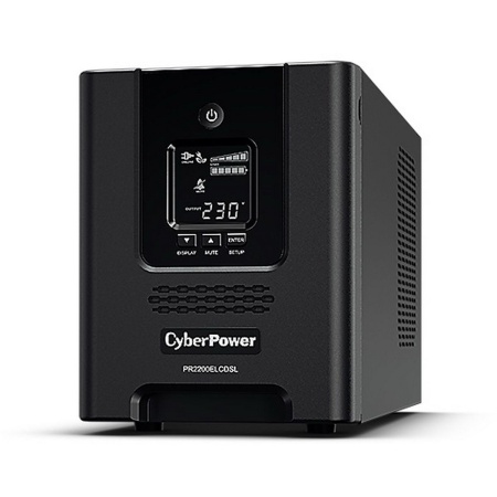 Источник бесперебойного питания CyberPower PR2200ELCDSL Line-Interactive 2200VA/1980W USB/RS-232/EPO/SNMPslot (8 IEC С13, 1 IEC C19)