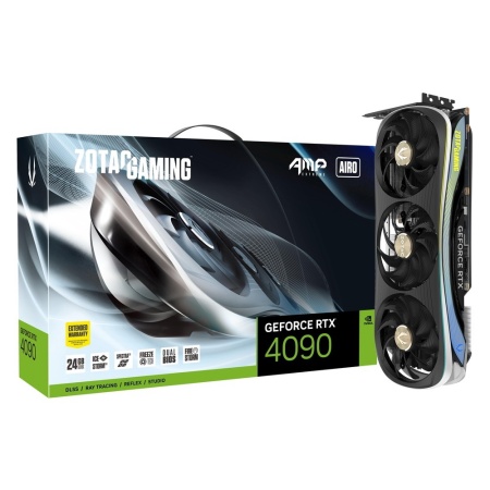 RTX4090 AMP EXTREME AIRO 24GB GDDR6X, 384bit, 2580/21000, HDCP, Three DP, HDMI, Premium Pack (ZT-D40900B-10P)