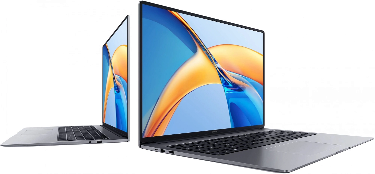 Ноутбук HONOR MagicBook X16 Ryzen 5 7640HS/16Gb/SSD512Gb/16"/IPS/WQXGA/NoOS/grey (5301AJYD)