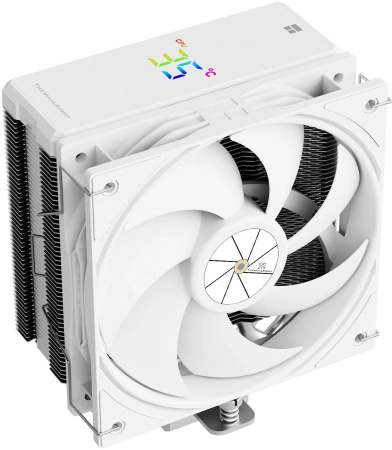 Устройство охлаждения(кулер) Thermalright Assassin X 120 R Digital Soc-AM5/AM4/1200/1700/1851 белый 4-pin 25.6dB Al+Cu LCD Ret (AX120-R-DIGITAL-WH)