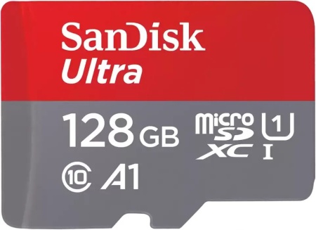 Карта памяти SanDisk Ultra UHS I 128GB MicroSD Card 140MB/s R, for Smartphones