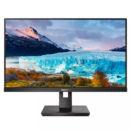 Монитор 27" Philips 272S1M 1920x1080 75Гц IPS LED 16:9 4ms VGA DVI HDMI DP USB 3.2 USB-B  3*USB-A 3.2 50М:1 1000:1 178/178 250cd HAS Pivot Tilt Swivel Speakers Black