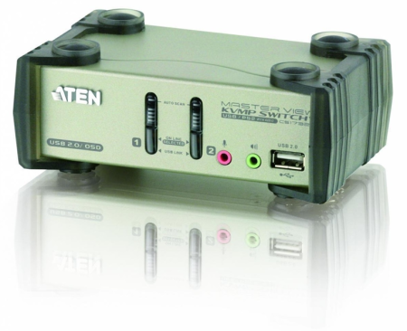 Переключатель электронный ATEN 2-Port PS/2-USB VGA/Audio KVMP™ Switch with OSD