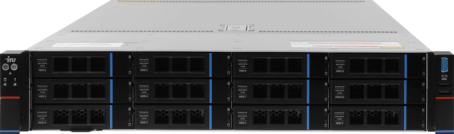 Сервер IRU Rock g2212ag3 2x7713 4x32Gb 2x480Gb SSD 9361-8I 10G 4P 2x1300W w/o OS (2196352)