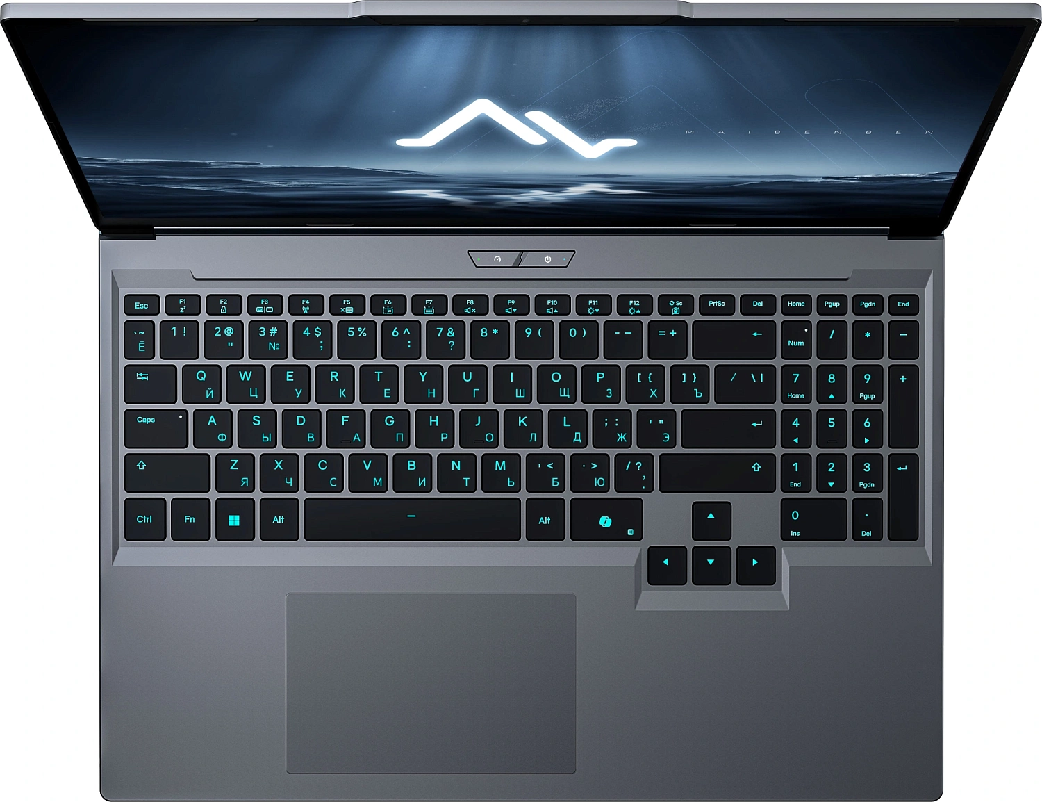 Ноутбук Maibenben X16C-i73756 Core i7 13700HX 16Gb SSD512Gb NVIDIA GeForce RTX 5060 8Gb 16" IPS QHD+ (2560x1600) Windows 11 Home grey WiFi BT Cam 5200mAh (X16C-I737560FERHG4E10)