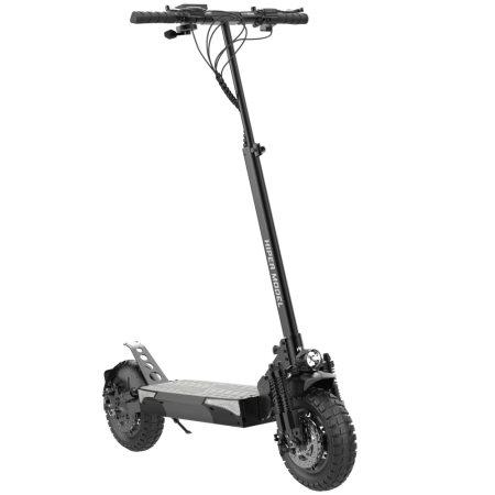 Электросамокат HIPER Model B2 Black, колеса 10” шины надувные шины, 800 Вт мотор, батарея 12,5Ач(48В,600Втч), до 32кмч, амортизатор 2x колес, черный