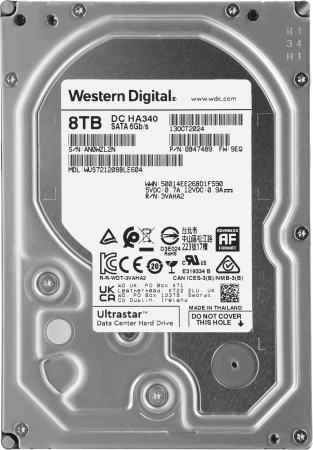Жесткий диск WD SATA-III 8TB WUS721208BLE604 Ultrastar DC HC340 512E (7200rpm) 256Mb 3.5"