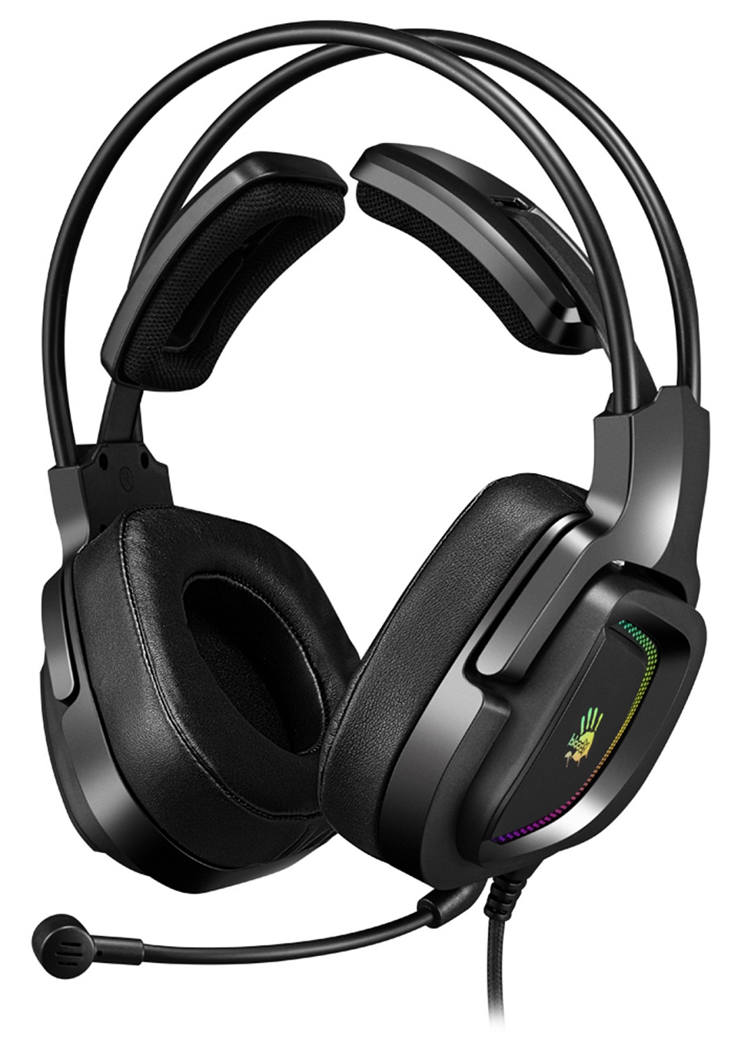 Наушники с микрофоном A4Tech Bloody G575P черный 2м мониторные оголовье (G575P 4PIN+USB/BLACK)