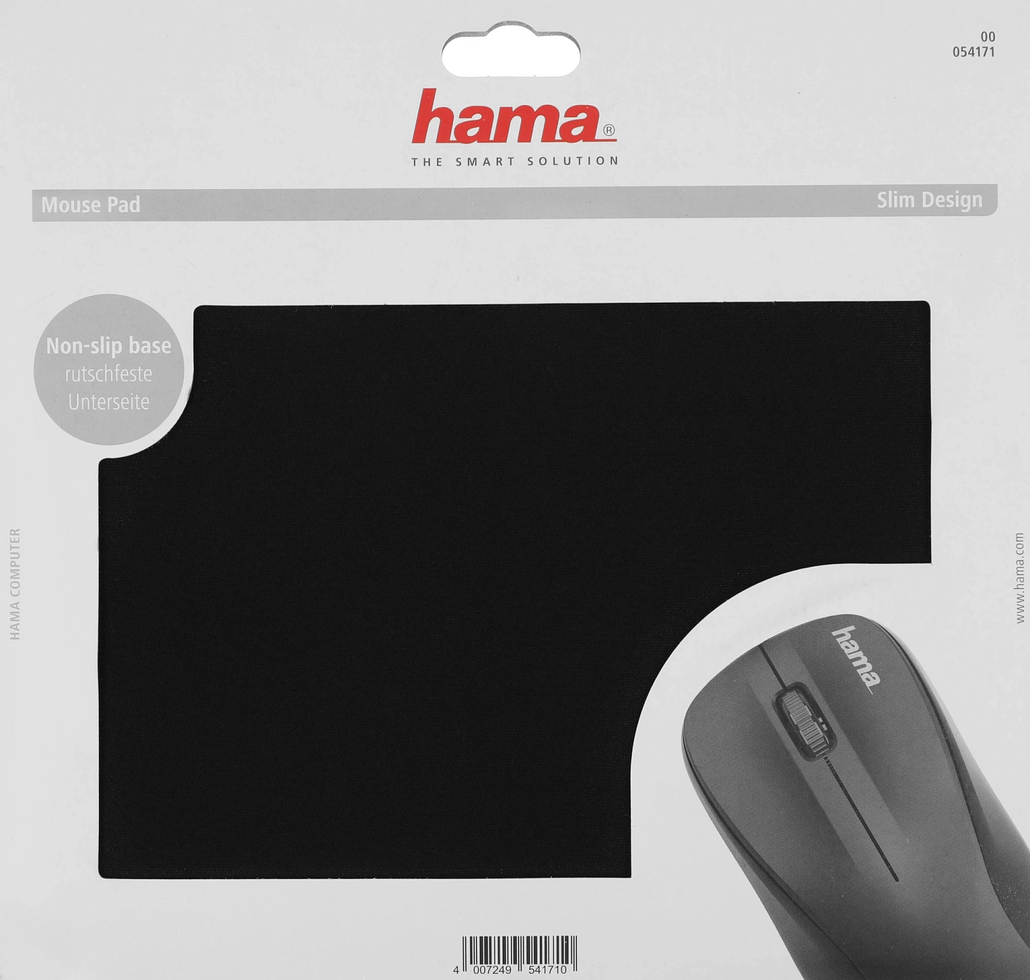 Коврик для мыши Hama H-54171 Мини черный 223x183x3мм