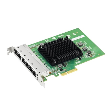 Сетевая карта LR-Link NIC PCIe x4, 6 x 1G, Base-T, Intel I350 chipset (FH+LP)