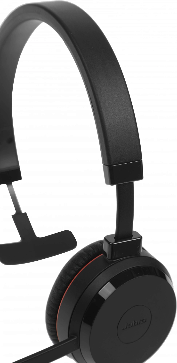 Наушники с микрофоном Jabra Evolve 30 II HS черный/красный 1м накладные оголовье (14401-20)