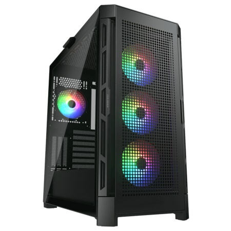 Корпус Cougar Airface Pro RGB Black, 4х120mm ARGB Fan, ARGB Fan Hub, без БП, черный, E-ATX