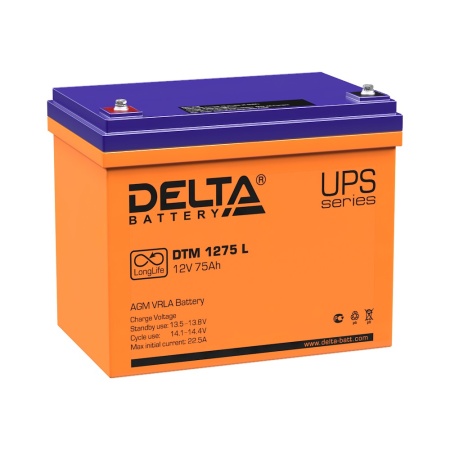 Батарея для ИБП Delta DTM 1275 L 12В 75Ач