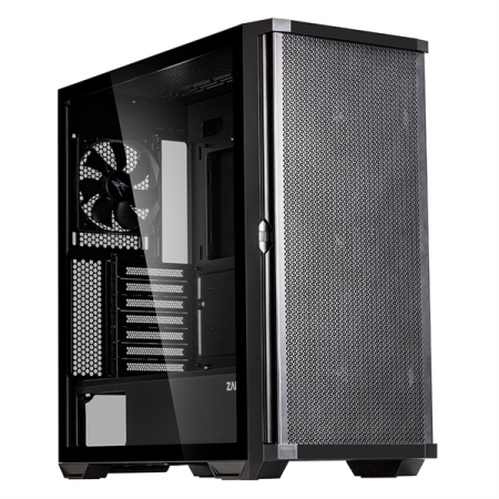 Корпус ZALMAN Z10, ATX, BLACK, WINDOW, 2x3.5", 2x2.5", 2xUSB3.0, 1xUSB 3.1 Type-C, FRONT 3x140mm, REAR 1x120mm