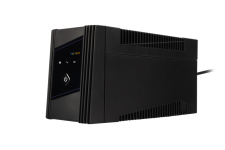 Источник бесперебойного питания SMARTWATT ИБП линейно-интерактивный, 450/250 ВА/Вт, напольный, LED индикация, Schuko CEE7/4 - 2 шт. (существенное повреждение коробки)