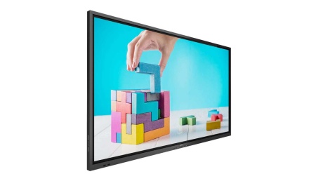 Интерактивная панель 65" 16:9 3840x2160(UHD 4K) IPS, TOUCH, 20-touch point, 60 Hz, 350 cd/m2, H178°/V178°, 1200:1, 1.07B, 8ms, DVI, 3xHDMI, USB-C, RJ-45, RS232C, MicroSD,  4xUSB Type A, 3xUSB Type B, Speakers, OPS Slot, Android 8, 18/7, 3Y, Black