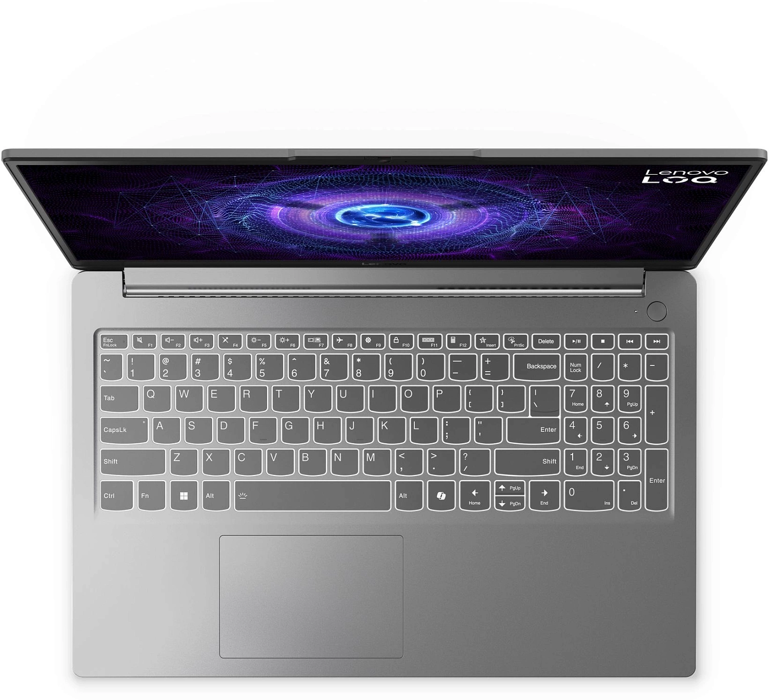 Ноутбук Lenovo LOQ 15IAX9E Core i5 12450HX 16Gb SSD512Gb NVIDIA GeForce RTX 2050 4Gb 15.6" IPS FHD (1920x1080) без ОС grey WiFi BT Cam (83LK005GUE)