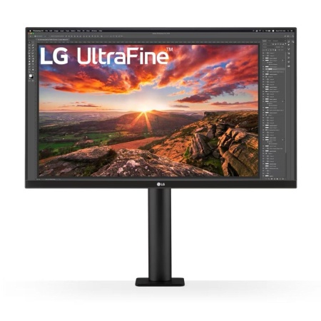 Монитор LG 27" 27UN880-B Black (IPS, 3840x2160, HDMI+HDMI+DP+Type C, 5 ms, 178°/178°, 350 cd/m, 1000:1, 60Hz, MM, Pivot (подставка ERGO струбцина)