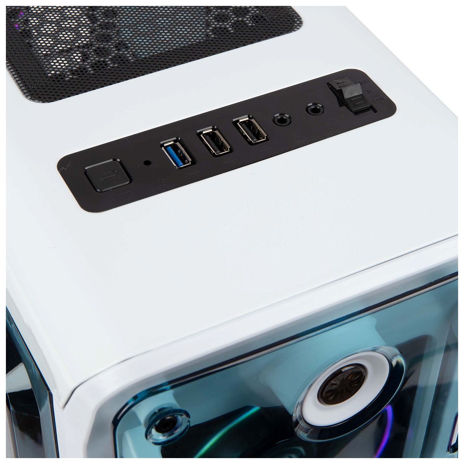 Корпус Hiper OW белый без БП ATX 2x120mm 2xUSB2.0 1xUSB3.0 audio bott PSU