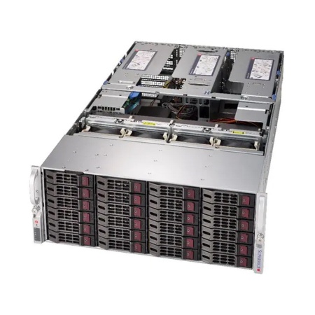 SYS-8049U-E1CR4T 4U, 4xLGA3647 (up to 205W), iC621, 48xDDR4, up to 24x3.5 HDD, 4x10GbE, 4x1600W, 6x PCIEx16, 10x PCIEx8, up to 6 double GPU (X11QPH+)