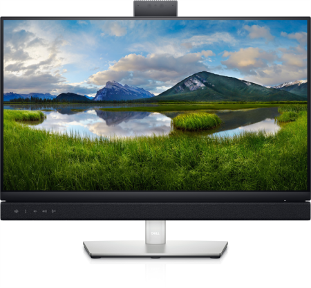 Монитор Dell 23,8" C2422HE S/Bk ( IPS; 250 cd/m2; 1000:1; 8ms; 1920 x 1080; 178/178; DP(In); DP(Out) with MST; HDMI; 2xUSB-C; 4xUSB; RJ45; Tilt, Swivel, HAS; Pivot; Spk 2x5W; Mcr; WebCam; VESA)