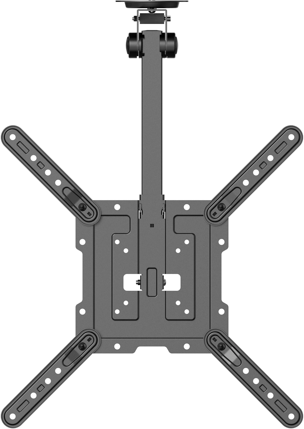 Кронштейн для телевизора Ultramounts UM967 черный 23"-55" макс.20кг потолочный поворот и наклон