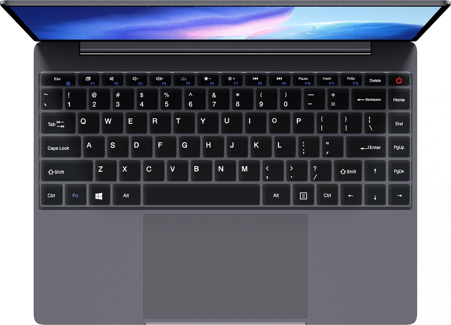 Ноутбук Chuwi Corebook X 14 Core i5 12450H 16Gb SSD512Gb Intel UHD Graphics 14" IPS 2K (2160x1440) Windows 11 Home grey WiFi BT Cam 4000mAh (1746473)