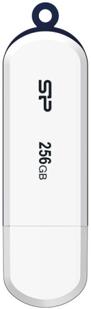 Флеш Диск Silicon Power 256Gb Blaze B32 SP256GBUF3B32V1W USB3.2 белый/синий