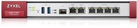 Межсетевой экран Межсетевой экран Zyxel USG FLEX 200, Rack, 3xWAN GE (2xRJ-45 и 1xSFP), 4xLAN/DMZ GE, 2xUSB3.0, AP Controller (8/40), NebulaFlex **