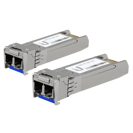 FiberModule SM-10G [UF-SM-10G] Ubiquiti Пара трансиверов SFP+, Single Mode, Dual LC, 10 км (025938) {30}