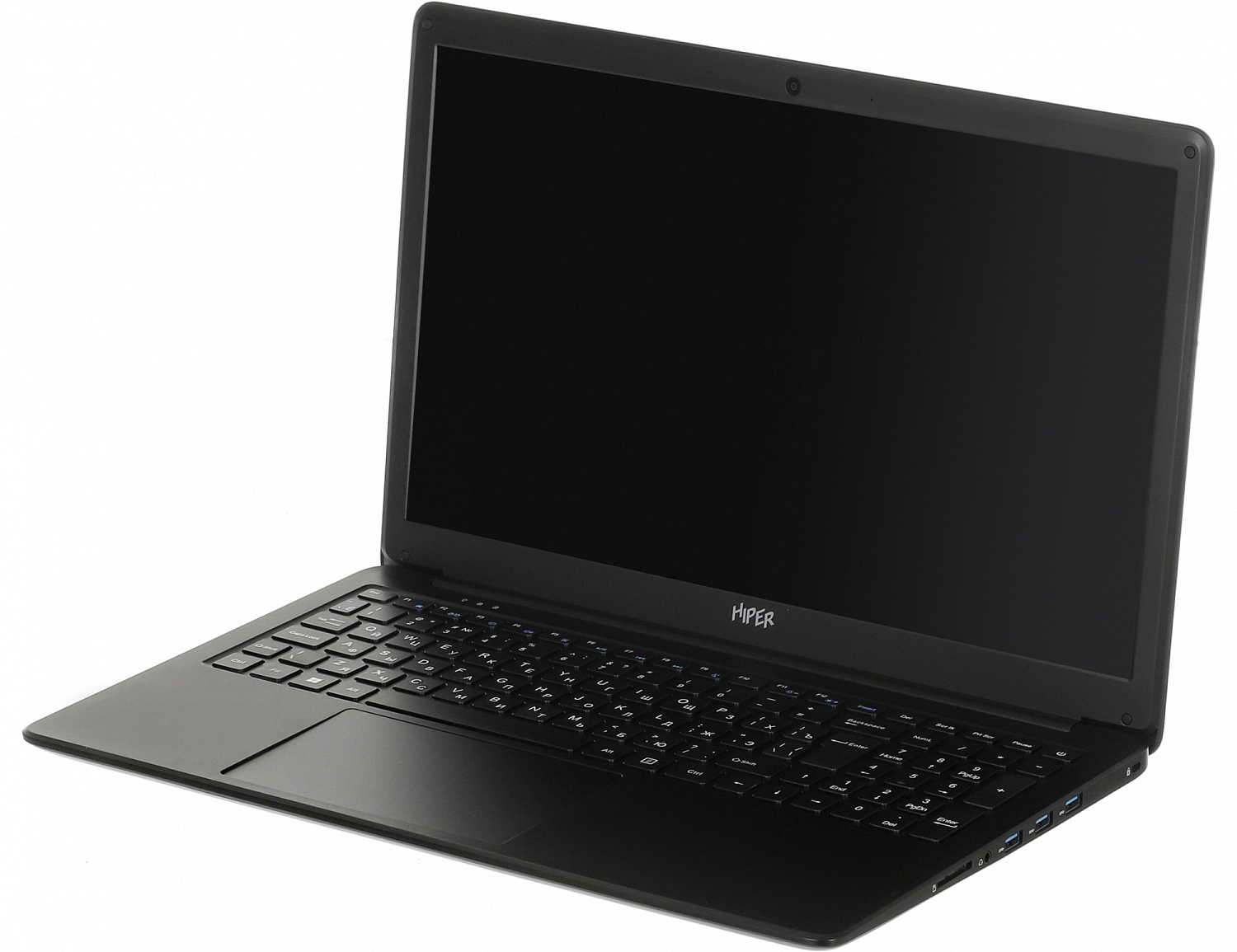 Ноутбук Hiper Workbook N15RP Ryzen 5 3500U 8Gb SSD256Gb AMD Radeon Vega 8 15.6" IPS FHD (1920x1080) Windows 10 Professional black WiFi BT Cam 6000mAh (N15RP95WI)