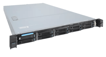 Сервер F+ tech FPD-10-SP-5K1H805-CTO в составе: 1U 8x2.5" SAS front Chassis, 2xIntel Xeon Gold 5218R 20C 125W 2.10GHz, 2x32Gb DDR4 RDIMM, RAID 9361-8i 2GB w/CacheVault, 1x960GB 2.5" SATA SSD (front), 2х10Gb CX4 SFP+ w/2xTranscievers, 2x1Gb RJ45 onboard, 1