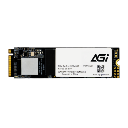 M.2 2280 500GB AGI AI298 Client SSD PCIe Gen3x4 with NVMe, 2311/1456, IOPS 48/242K, MTBF 1.6M, 3D NAND QLC, 180TBW, 0,33DWPD, RTL (611153) {100}