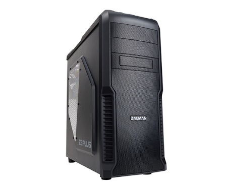 ZALMAN Z3 PLUS, ATX, BLACK, WINDOW, 2x5.25", 5x3.5", 1x2.5", 2xUSB2.0, 1xUSB3.0, FRONT 1x120mm, REAR 1x120mm, TOP 2x120mm (существенное повреждение коробки)