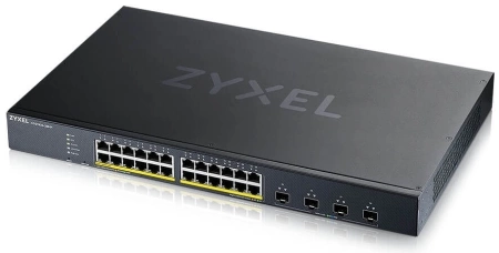 Коммутатор Smart L3 Lite коммутатор PoE+ Zyxel NebulaFlex XGS1935-28HP, rack 19", 24xGE PoE+, 4xSFP+, бюджет PoE 375 Вт