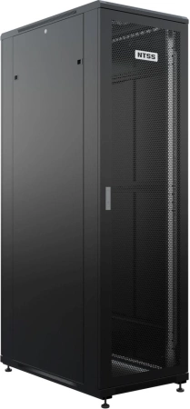 Шкаф серверный NTSS Премиум (NTSS-R42U60120PD/PDD-BL) напольный 42U 600x1200мм пер.дв.перфор. металл 900кг серый 150кг