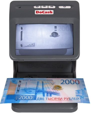 Детектор банкнот DoCash mini IR/UV/AS 10658 просмотровый мультивалюта