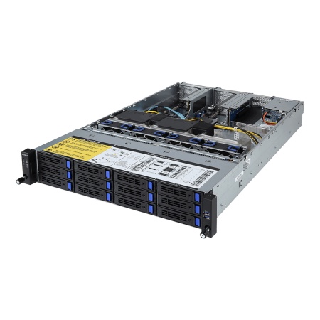 R281-3C2 (Rev 3xx) 2U, 2x LGA-3647, Intel C621 Chipset, 24x DIMM slots, 12 x 3.5" and 2 x 2.5 SATAIII HS HDD/SSD bays, 2x GPU, 2x 1Gb/s LAN ports (I350-AM2), Aspeed AST2500, Dual 1200W 80 PLUS Platinum