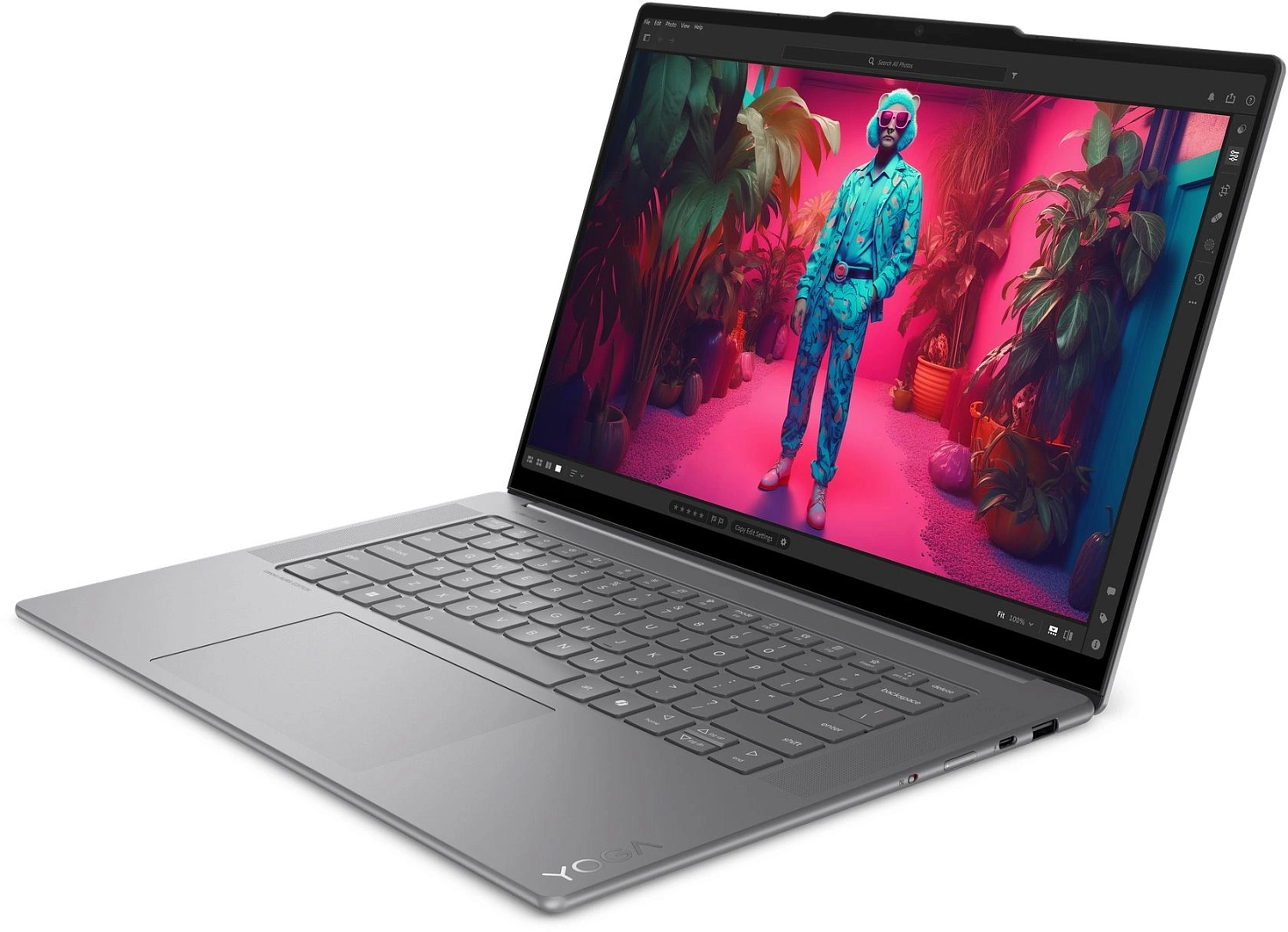 Ноутбук Lenovo Yoga Slim7 15ILL9 Core Ultra 7 256V 16Gb SSD512Gb Intel Arc 140V 15.3" IPS Touch WQXGA+ (2880x1800) Windows 11 Home grey WiFi BT Cam (83HM004LRK)