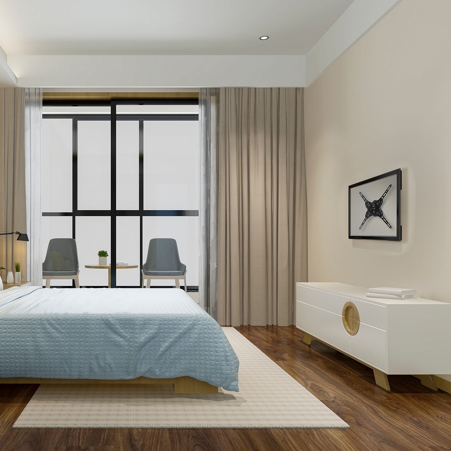 Кронштейн для телевизора Buro MF1 черный 13"-60" макс.25кг настенный поворот и наклон