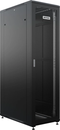 Шкаф серверный NTSS Премиум (NTSS-R42U60100PD/PDD-BL) напольный 42U 600x1000мм пер.дв.перфор. задн.дв.перфор.2-хст. 900кг черный 111кг