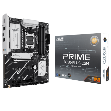 Материнская плата ASUS PRIME B850-PLUS-CSM AM5 ATX 4xDDR5 2xPCIEx16 3xM.2 USB-C DP HDMI 2.5GLAN